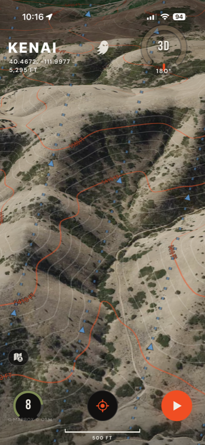 3D terrain, true scale
